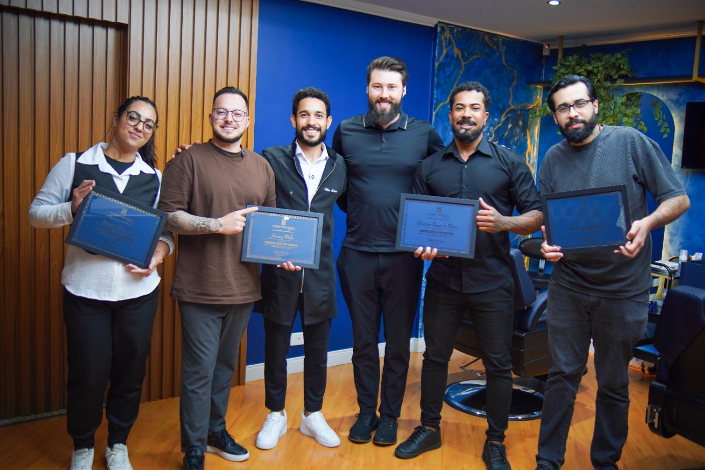 Alunos certificados Protocolo Fio Derma